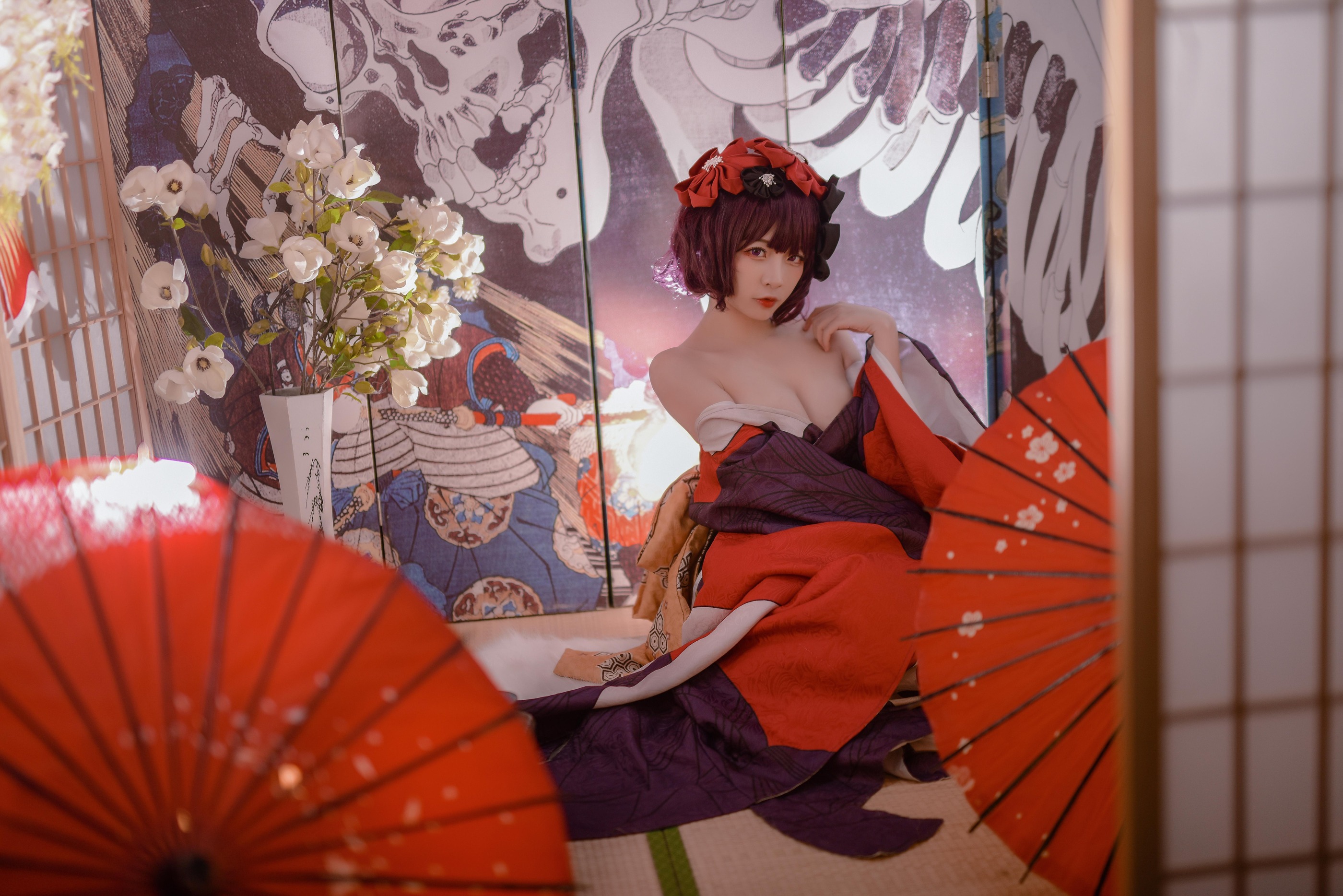 图片[1]-二佐Nisa – NO.063 二佐 葛饰北斋二破cos [21P]-XikXak